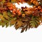 Artificial Fall Wreaths for Front Door Autumn Oak Wreath with Oak Leaves(Orange Berry With Oak Leaves B)20"D x 20"W x 5"H